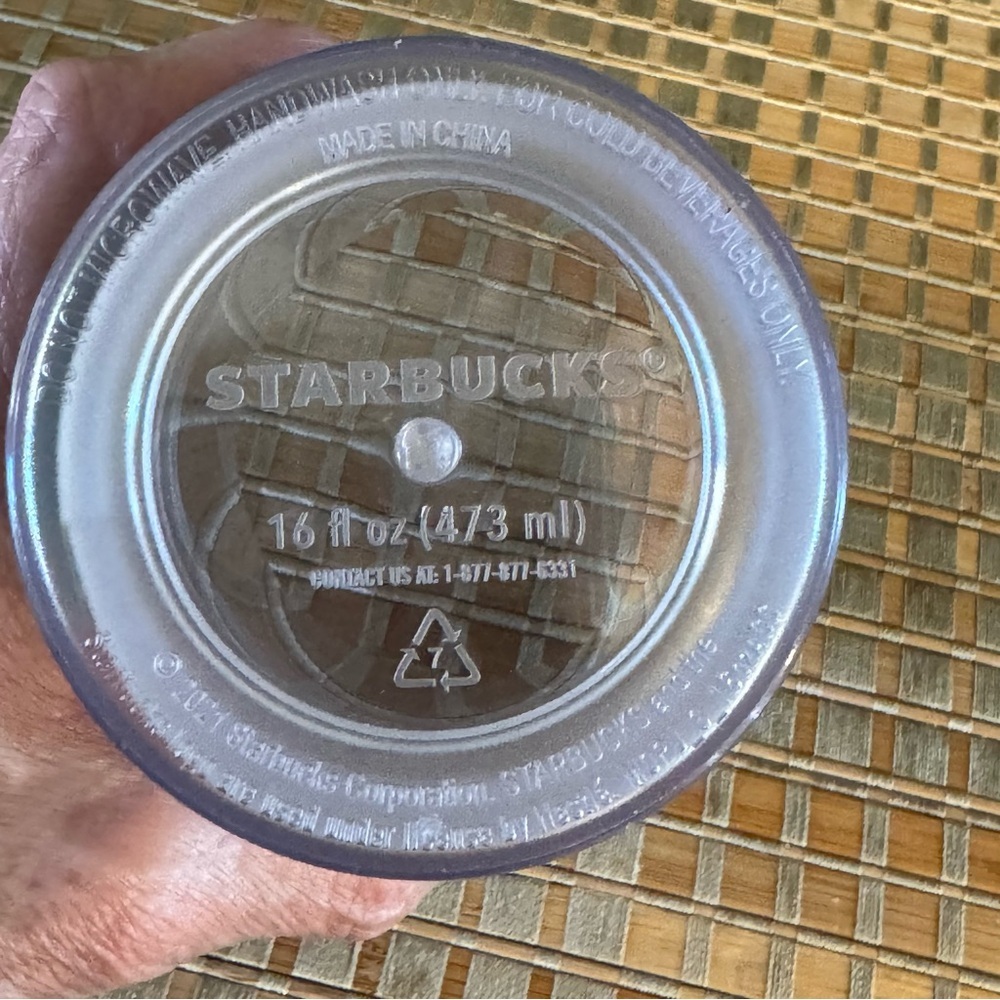 Two Starbucks 2021 16 Oz. Grande Cold Beverage Cups With Straws - Picture 15 of 15